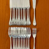 Christofle Malmaison, 12 fish cutlery sets, 24 pieces, new condition