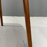 Lampadaire Art Déco avec verre laiteux et table d'appoint, Thonet, années 1950 – Czechos