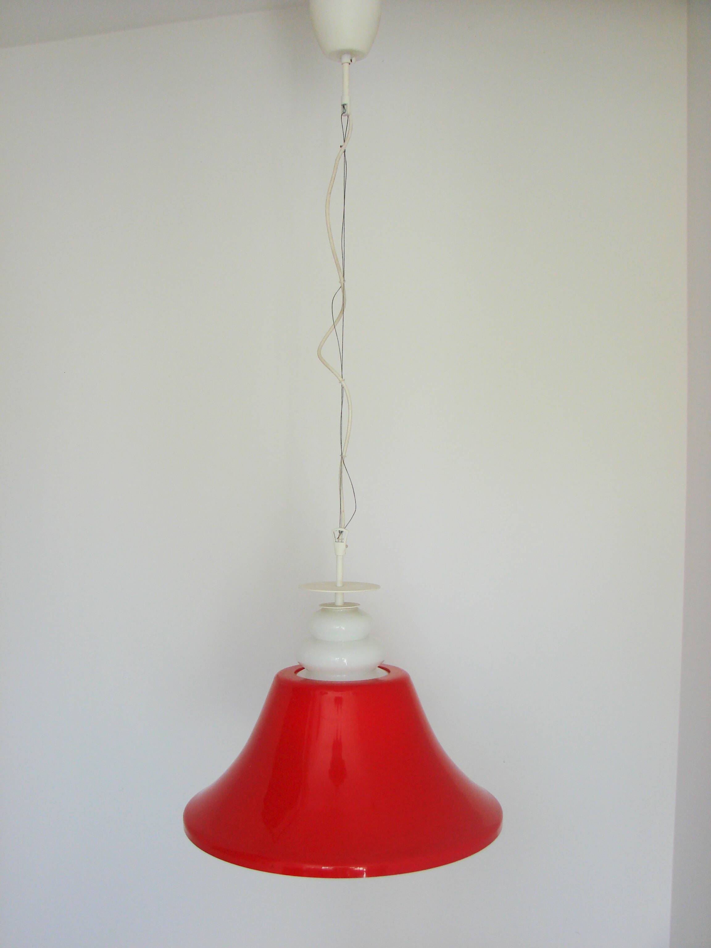 Suspension lumineuse Space Age, années 1970