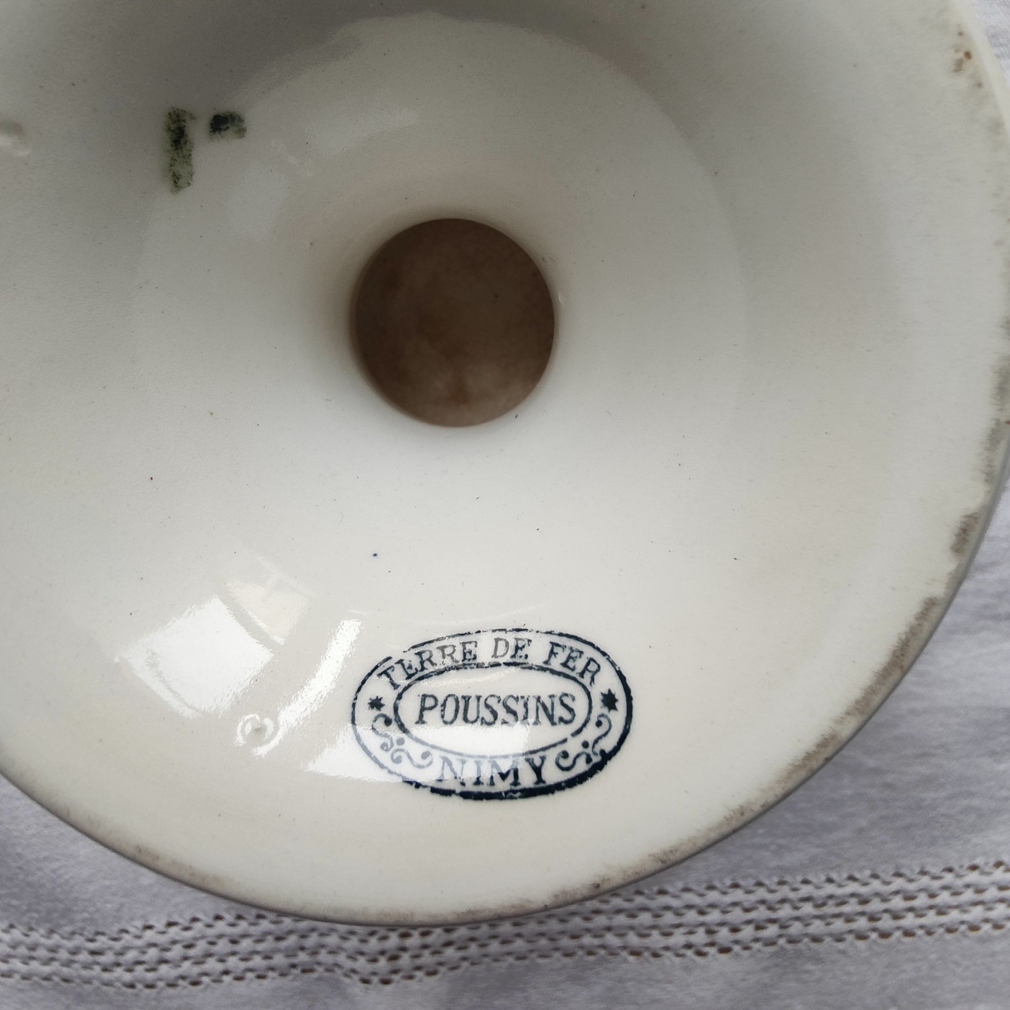 Iron earth compote bowl