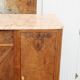 Art Deco sideboard in solid walnut and veneer – pink marble top