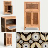 Parisian art deco sideboard in raw oak 1930