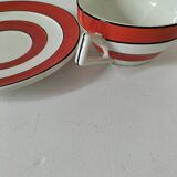 Vintage Art Deco cup and saucer – Sarreguemines