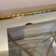 Vintage brass and glass nesting table