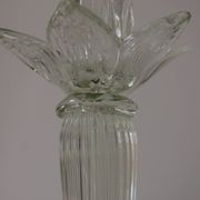 Grand bougeoir Murano transparent ancien