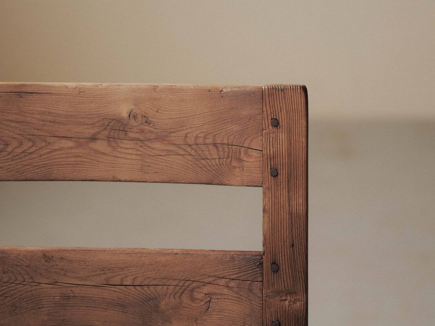 Mountain armchair in larch and pine, around 1900