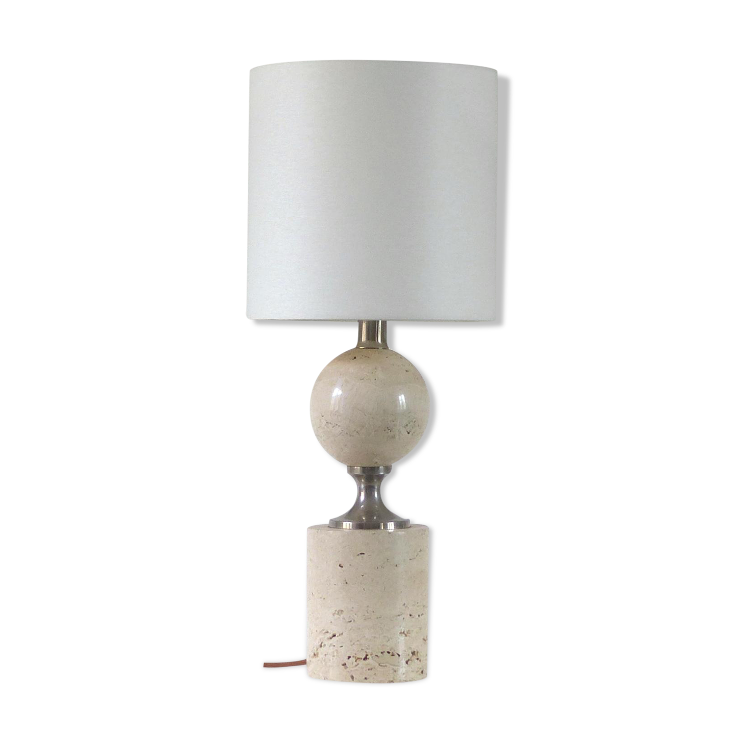 Travertine table lamp 1970