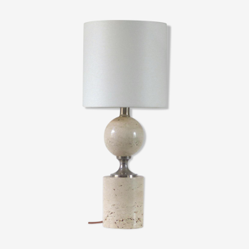 Lampe de table en travertin 1970