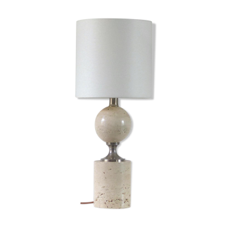 Lampe de table en travertin 1970