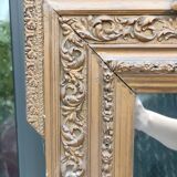 Old large golden mirror
