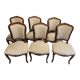 Set de 6 chaises de style Louis XV
