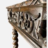Table style Louis 13 en bois massif