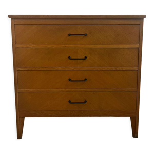 commode vintage en chene - 1950