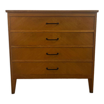 Vintage chest of drawers in chene design 1950