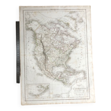 1838 - Map of North America United States Canada