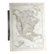1838 - Map of North America United States Canada