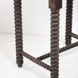 Wooden table legs in coils