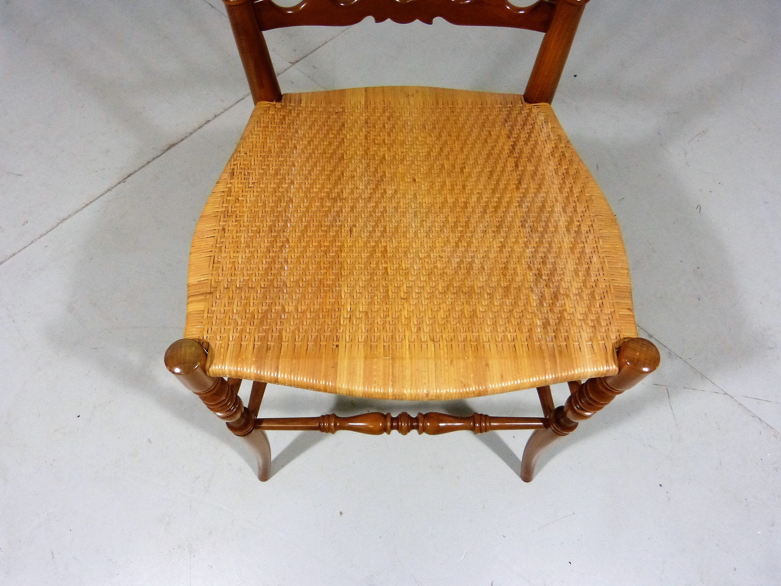 Chiavari wooden & caned chair 1960’s