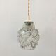 Vintage molded glass pendant lamp