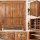 Antique Chinese wardrobe. Solid wood. 8 doors.