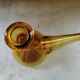 Vintage yellow smoked Catalan carafe