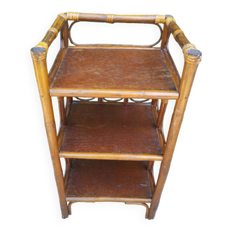 Rattan shelf