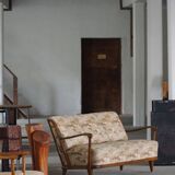 Svante Skogh, freestanding canapé in floral fabric, modern Swedish, 1940s