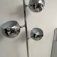 3-globe chrome floor lamp
