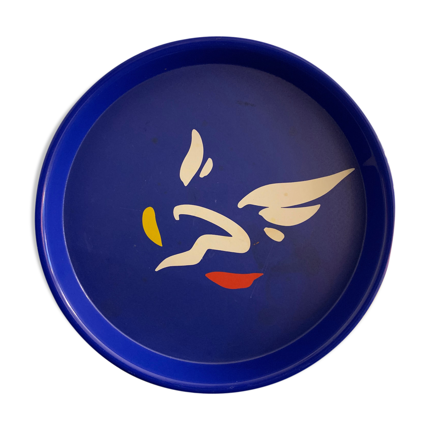 Mebel Italy blue round tray