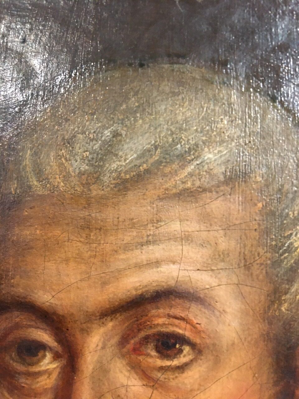 Ancient painting, portrait of a man of law, 19th century