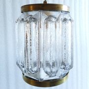 Scandinavian brass and glass pendant for Reijmyre by Paul Kedelv