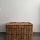 Large vintage wicker trunk