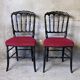 Pair of Charivari chairs Napoleon III