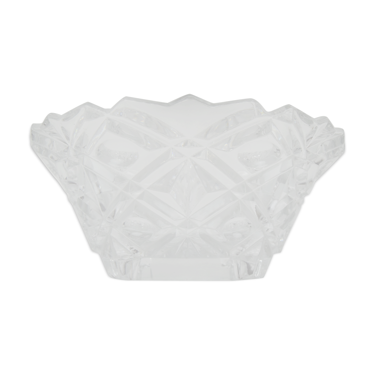 Mid-century Crystal Glass Bowl,1960's.