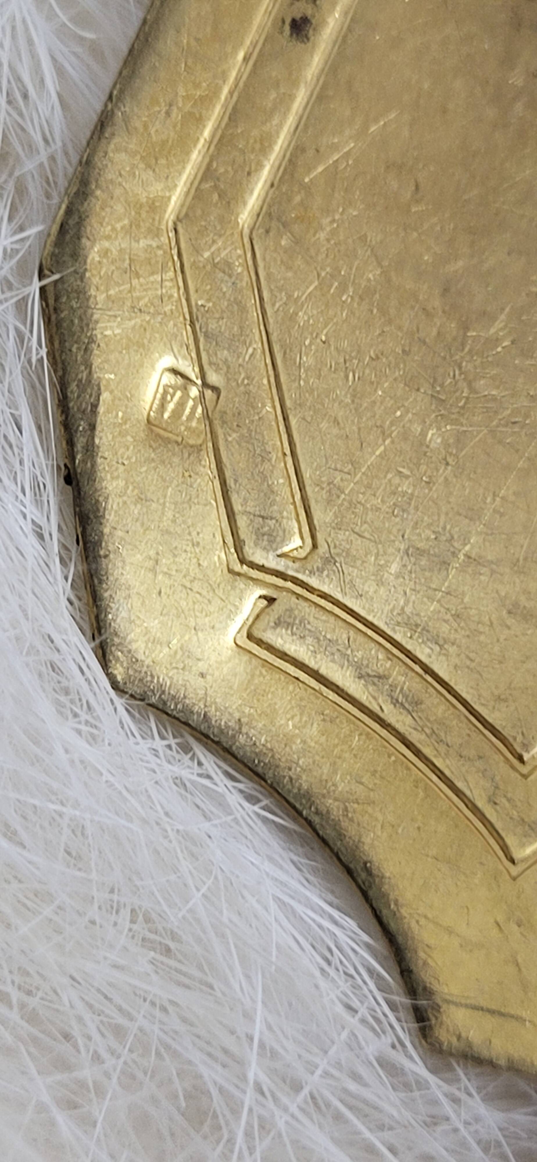 Pelle à tarte en argent poinçon minerve / vermeil