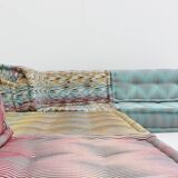 Roche Bobois Mah Jong modular sofa Missoni fabric design by Hans Hopfer