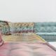 Roche Bobois Mah Jong modular sofa Missoni fabric design by Hans Hopfer