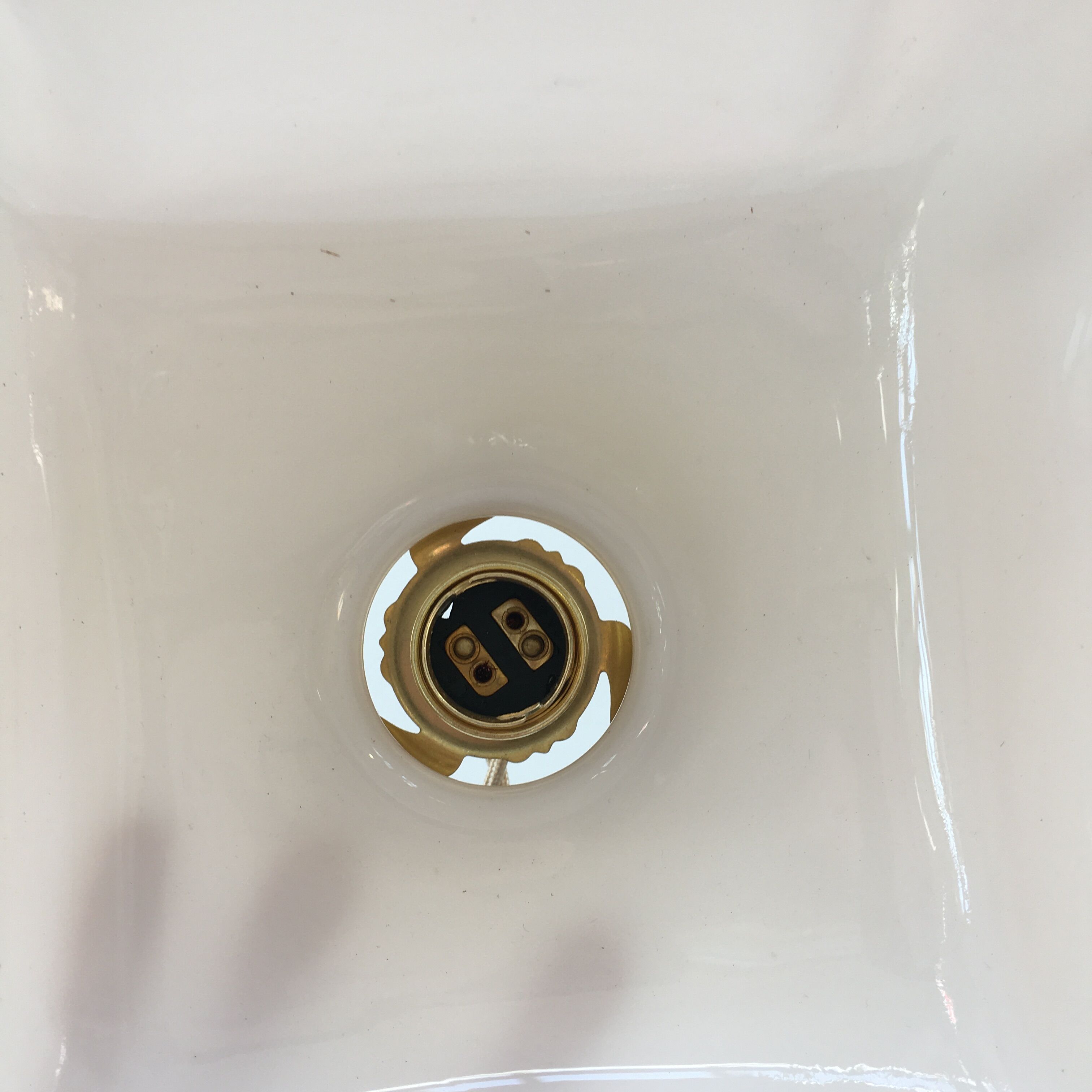 Vintage pendant lamp in pink opaline