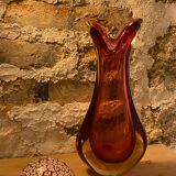 Vintage Murano sommerso vase