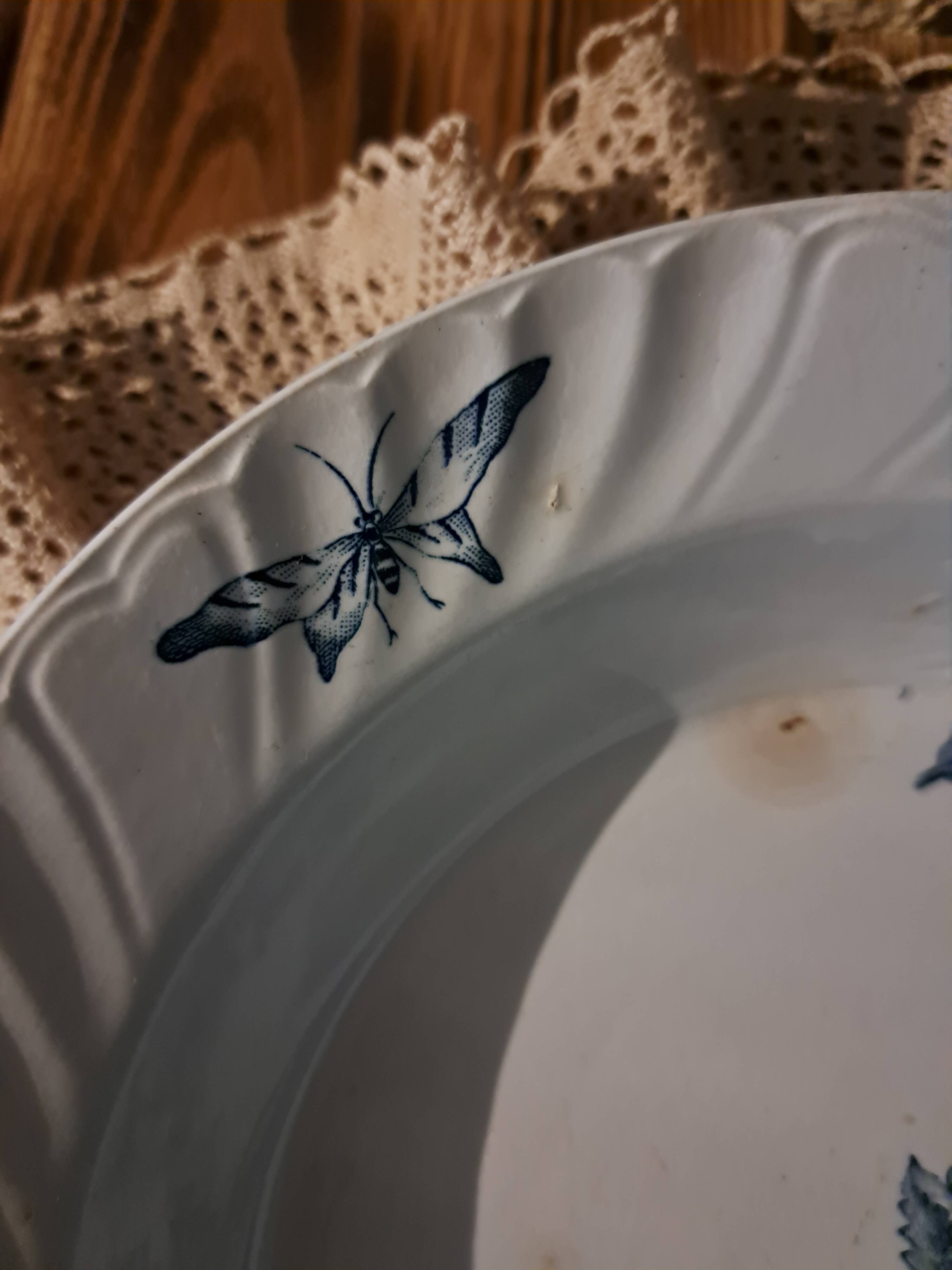 Plat rond creux Saint Amand Hamage Aucella