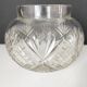 Cut crystal ball vase
