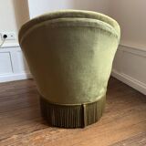 Hat armchair and its ottoman