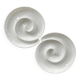 Duo of spiral dishes