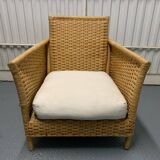 Set of vintage Habitat rattan armchairs