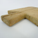 Small and old wooden cutting board. Year 50