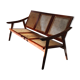 Teak bench sofa and cannage