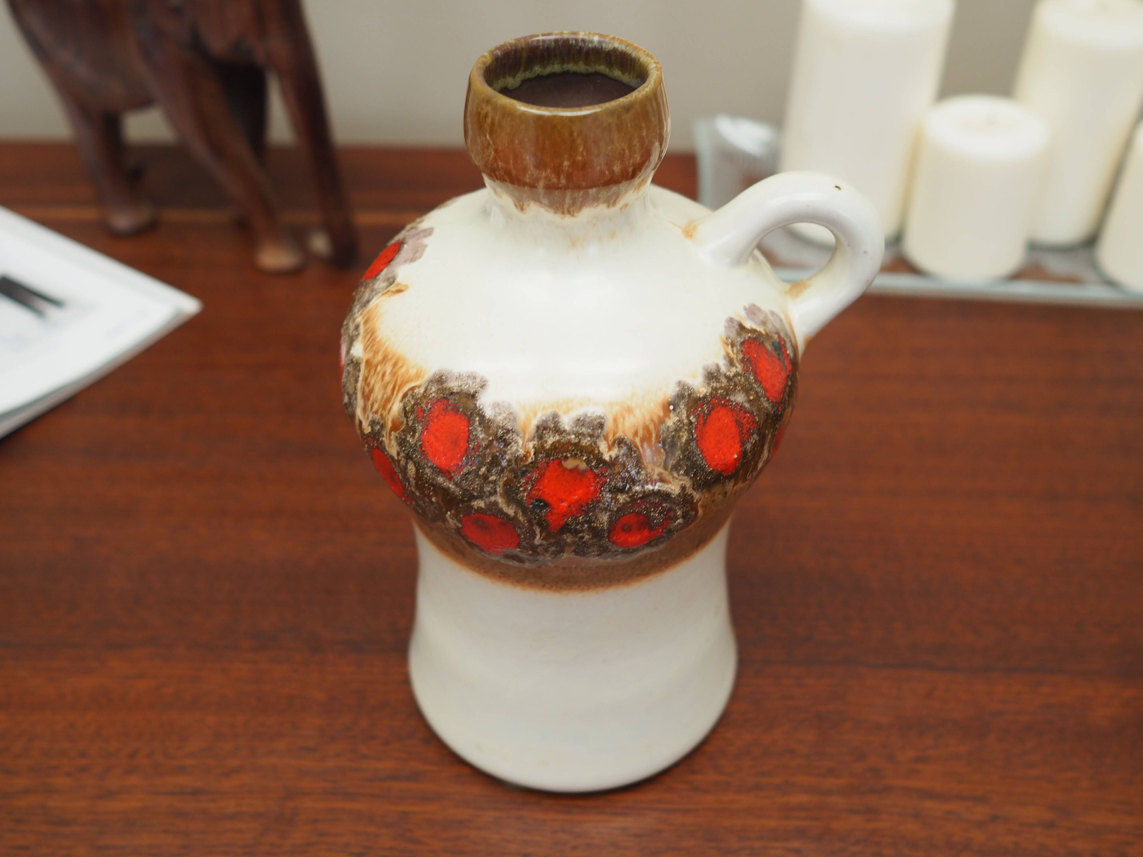 Ceramic jug, German design, 1970s, manufacture: Strehla