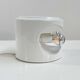 White ceramic table lamp by Perdomello 70, 1970