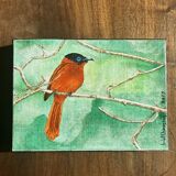 Tableau acrylique « Tchitrec de paradis »