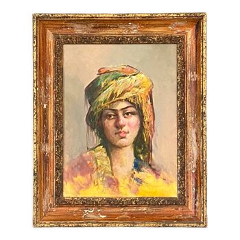 Orientalist painting, portrait of a woman, 1940/60
